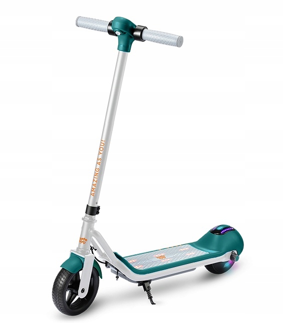 Hulajnoga Elektryczna Dla Dzieci Dziecka Led 10 km/h Zasięg 8 km KiddoBoo