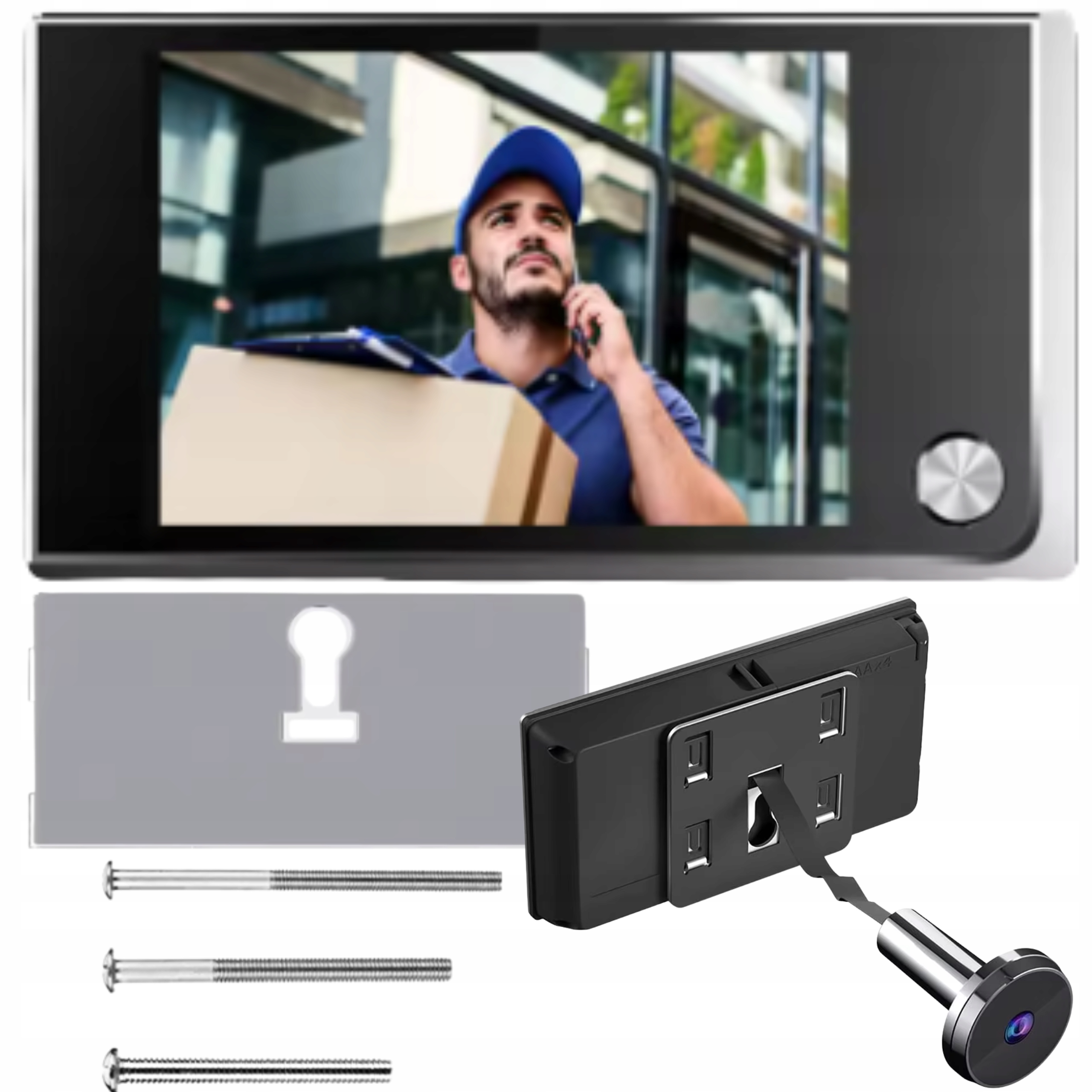 Kukátko s kamerou na dveře Elektronický Digitální Hd displej 3,5 palců Jidáš