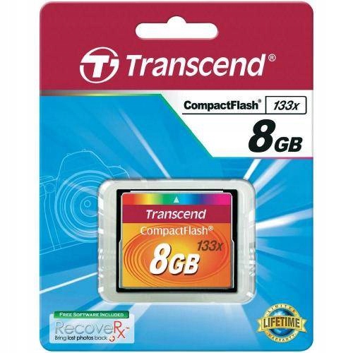 Karta pamięci CompactFlash Transcend CF 8 GB 133x Model 133x