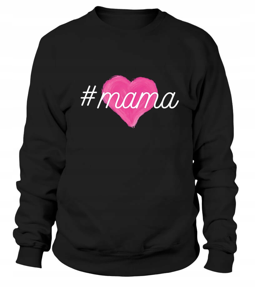 Dámská Mikina #mama 2XL černá, Dárek pro maminku