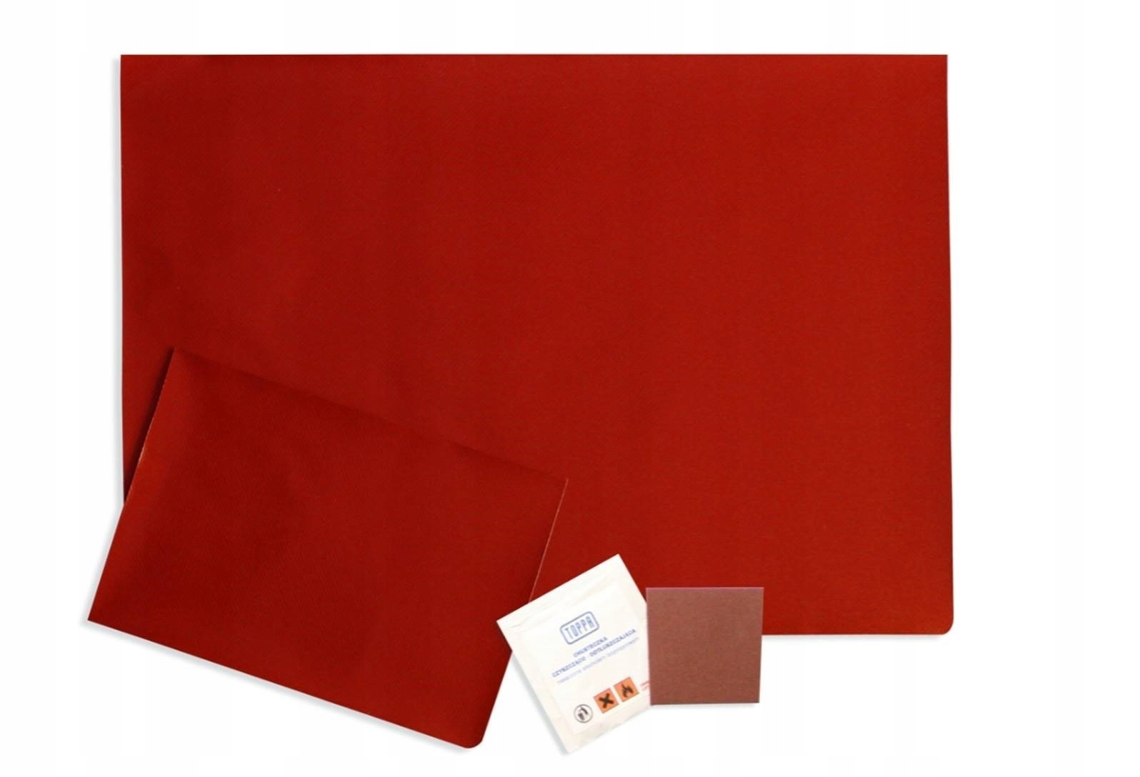 ZESTAW naprawczy do PLANDEK na zimno ŁATA czerwony