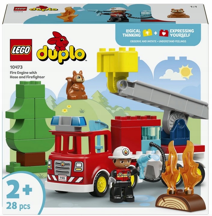 Stavebnice Hasičský Vůz S Hadem A Hasičem 10473 Lego Duplo
