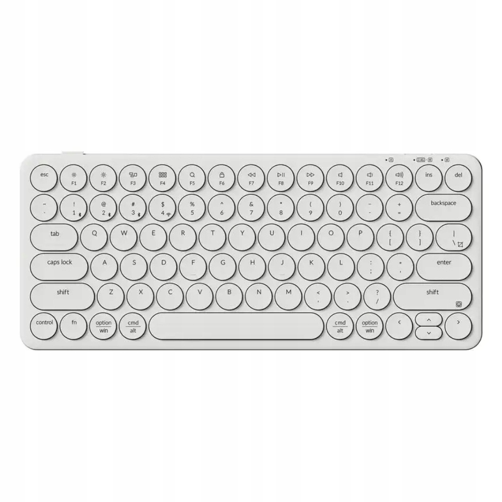 Keychron B3 Pro Bezdrátová membránová klávesnice Ultra-Slim Ivory White