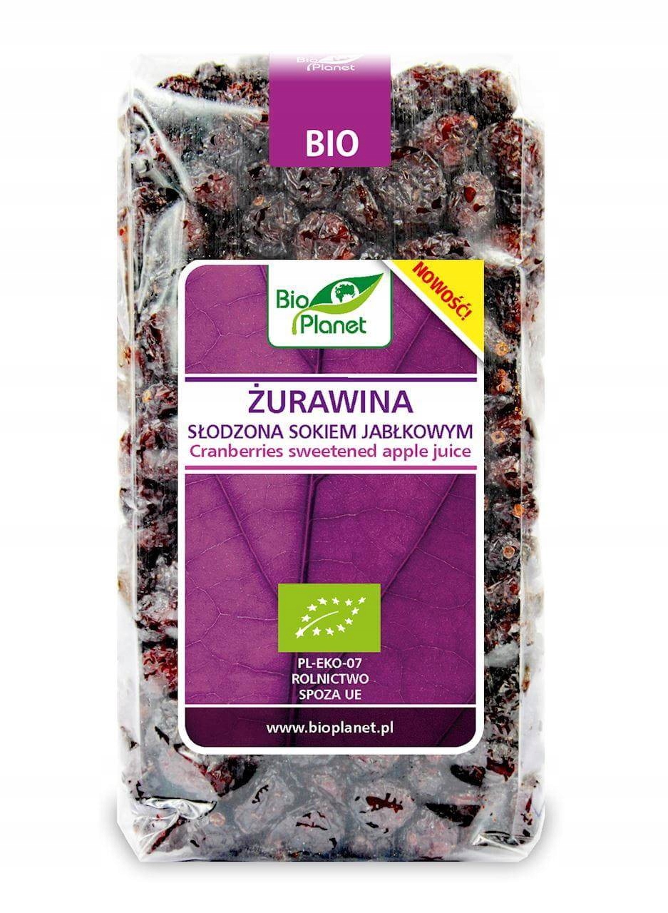 Bio Planet Sušené Brusinky Slazené jablečným džusem 400 g Ekologické Bio
