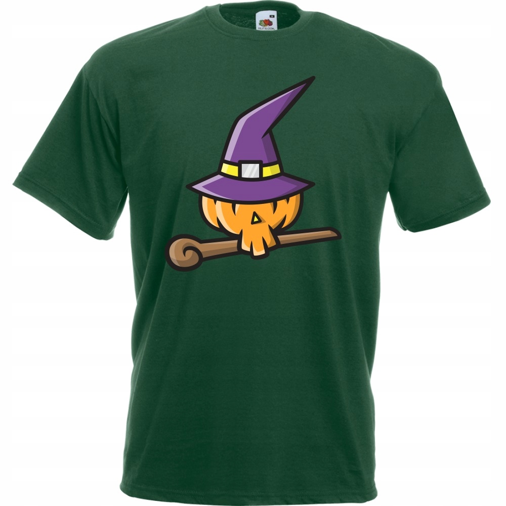 

Koszulka halloween czarownica dynia XXL butelkowa