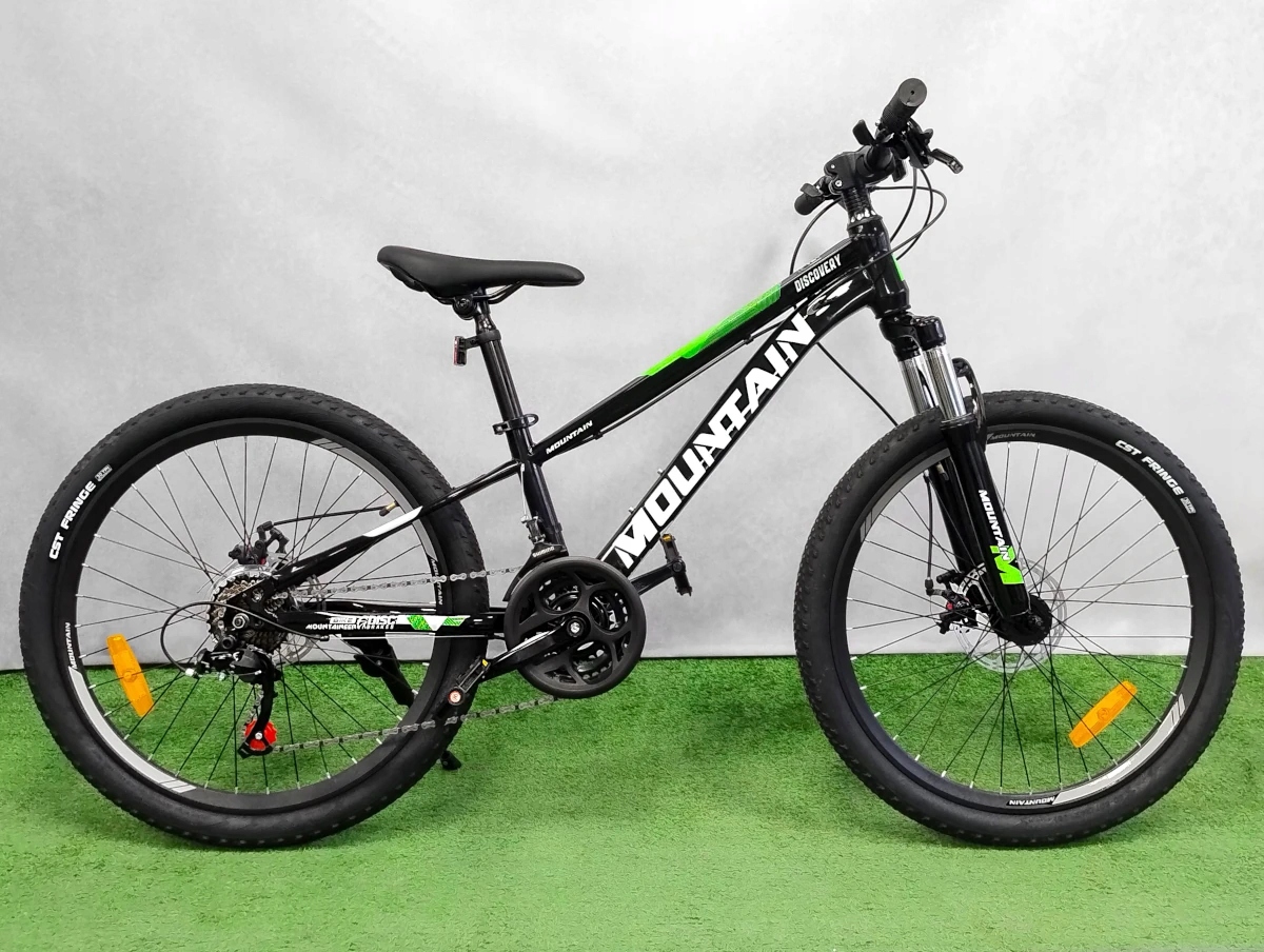 Rower górski MTB24" Mountain rama stalowa 11" 120-145cm Hamulce Tarczowe
