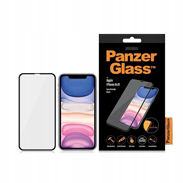 Tvrzené sklo pro iPhone Xr PanzerGlass Case Friendly Černé