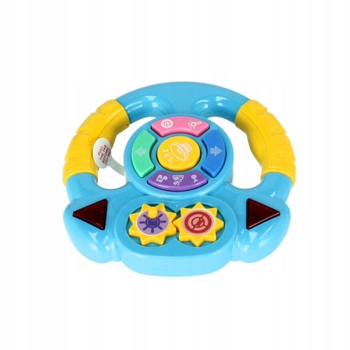 ZENÉLŐ KORMÁNYKERÉK INTERAKTÍV DALLAMOK - BAM BAM Szín sokszínű