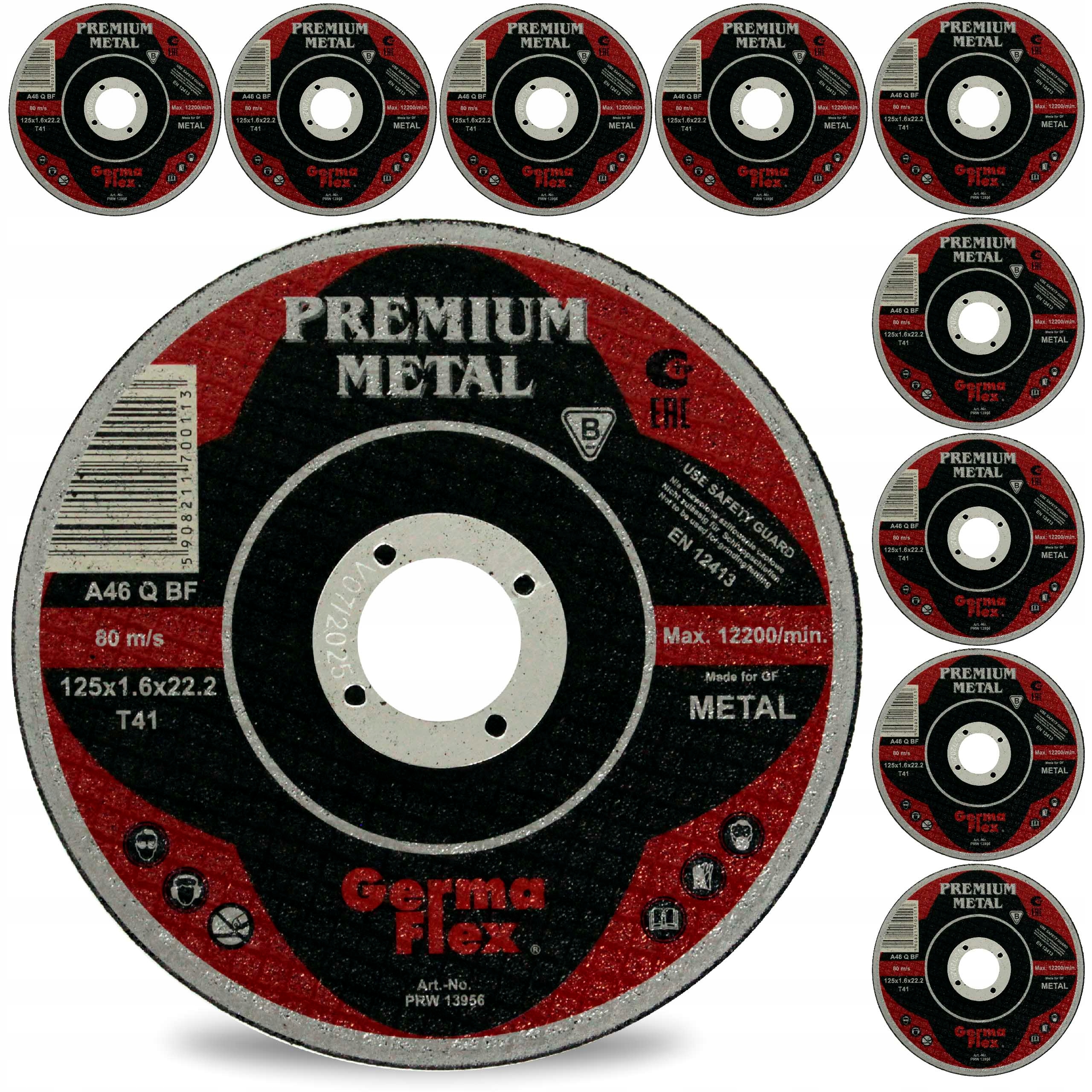 

Tarcza Do Cięcia Metalu 125 x 22,2 x 1,6 Premium