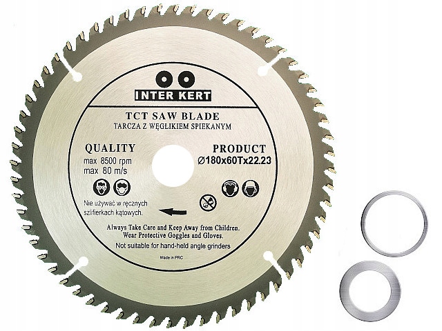 TARCZA PIŁA WIDIOWA WIDIA DO DREWNA 180x22 60zębów