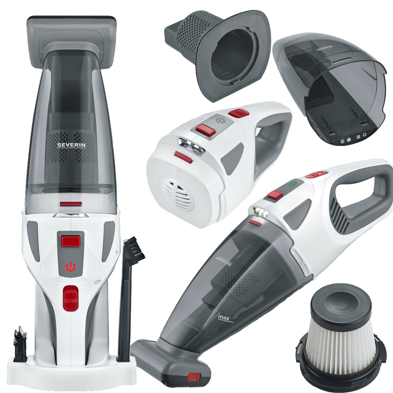 Bezprzewodowy Odkurzacz Severin Ręczny Na Sucho I Na Morko Turboszczotka