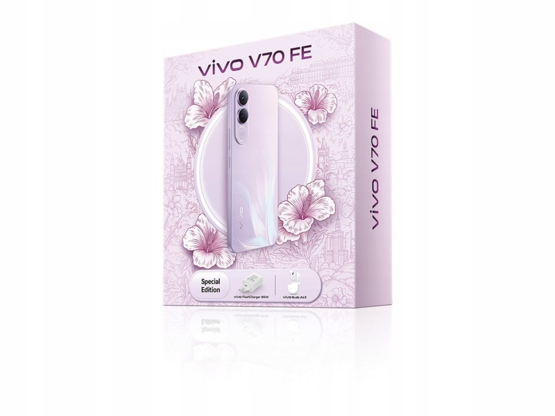 Vivo V70 Fe 5G 8/256GB Fioletowy set Vivo Buds Air3 Vivo 90W Flash Charge