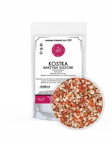 2x Winoszarnia Zeleninová Směs Sušená zelenina Jarzynka Kostka 1 kg
