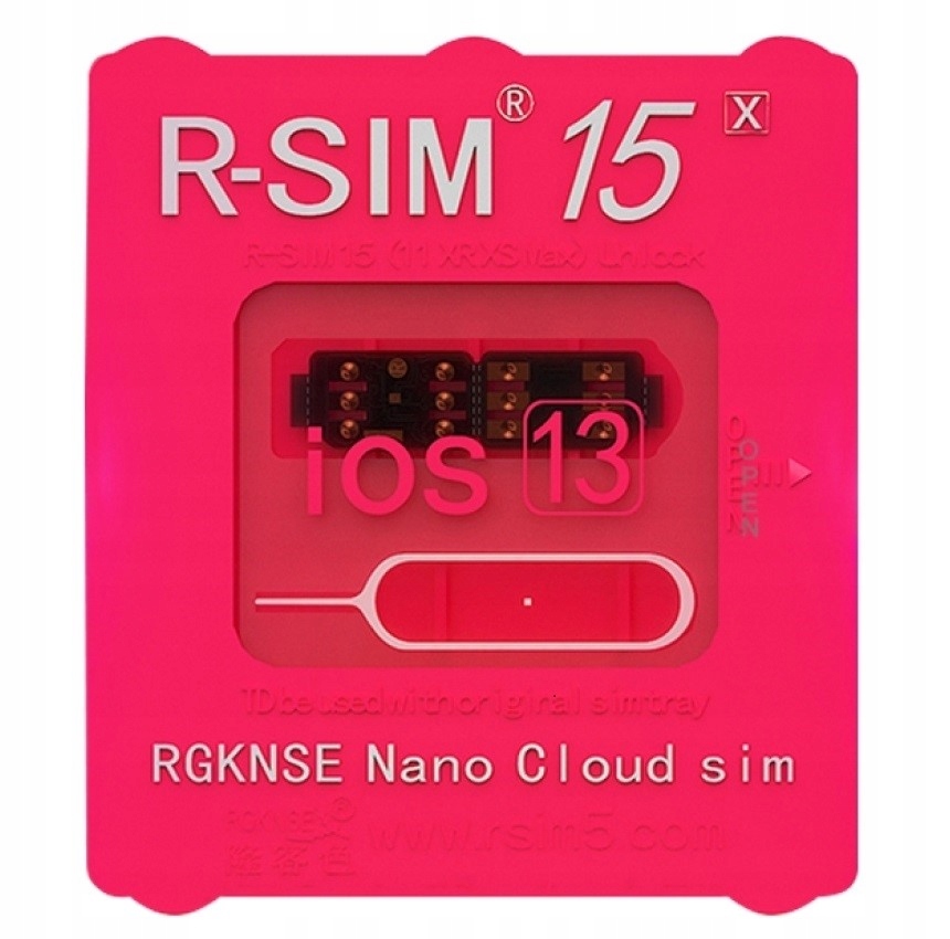 NAJNOWSZA KARTA R-SIM 15 SIMLOCK IPHONE XR PRO MAX 12 11 X 9 8 7 IOS APPLE EAN (GTIN) 5903824273658