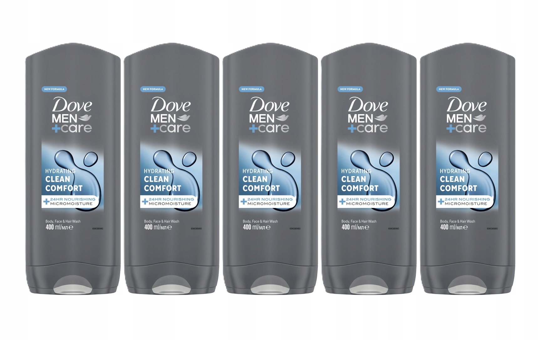 Dove Men+Care Clean Comfort żel pod prysznic Zestaw 5x400 ml