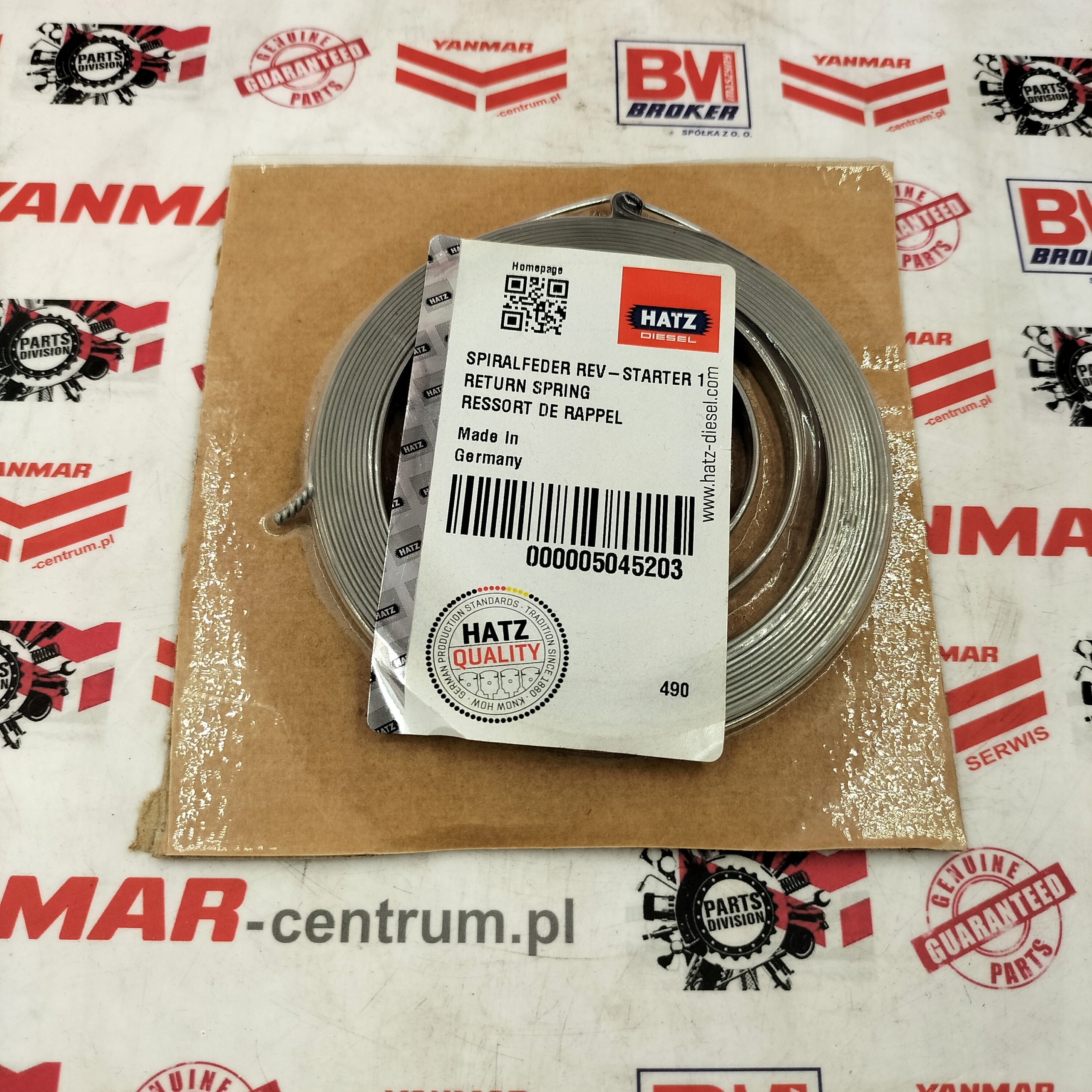 HATZ Sprężyna startera 1b20 1b30 05045203