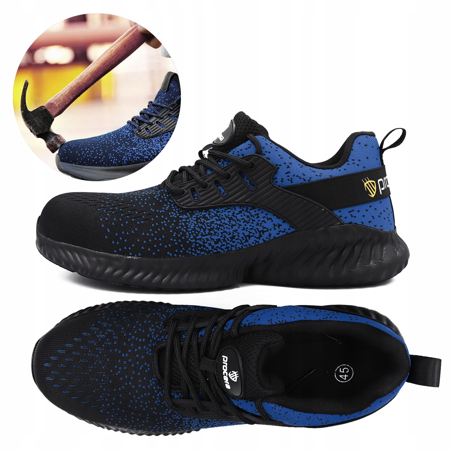 BUTY ROBOCZE SPORTOWE LEKKIE NOSEK ODDYCHAJĄCE 47