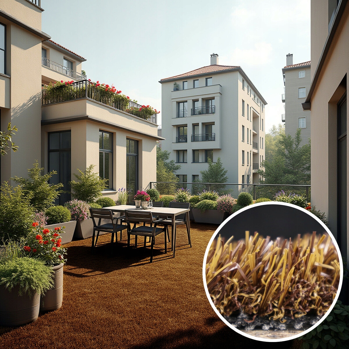150x200 Kusový trávny koberec PartyGrass Brown – na von aj na doma