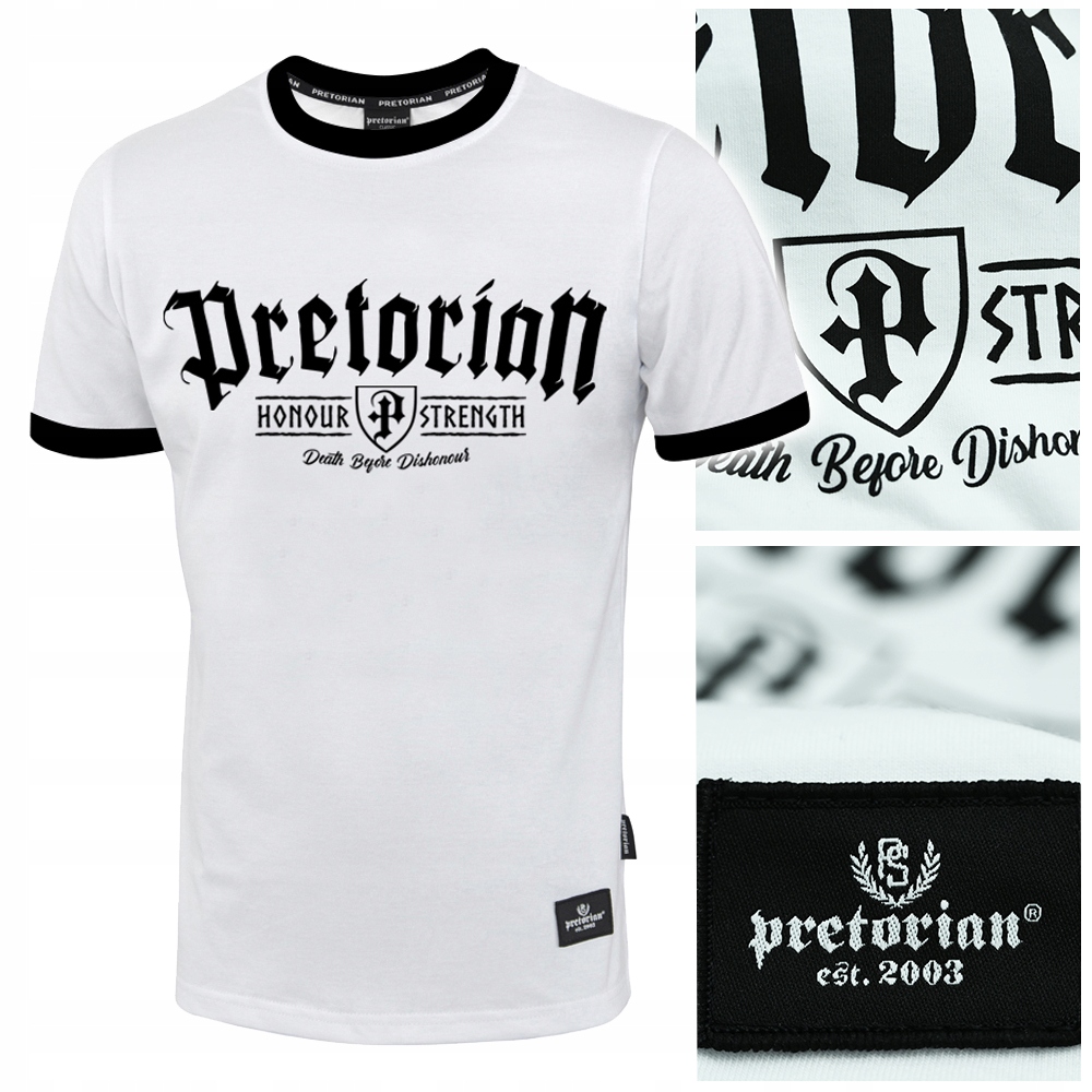 

Koszulka męska T-shirt Pretorian biała r.M
