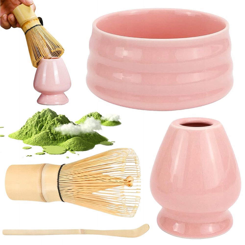 Levně Sada pro Matchu – Miska a Metla, Startovací Sada Růžová 4ks