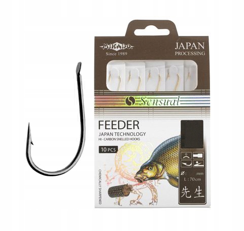 Haczyk Sensual Feeder 9109 Nr 4 N 0,14mm 70cm