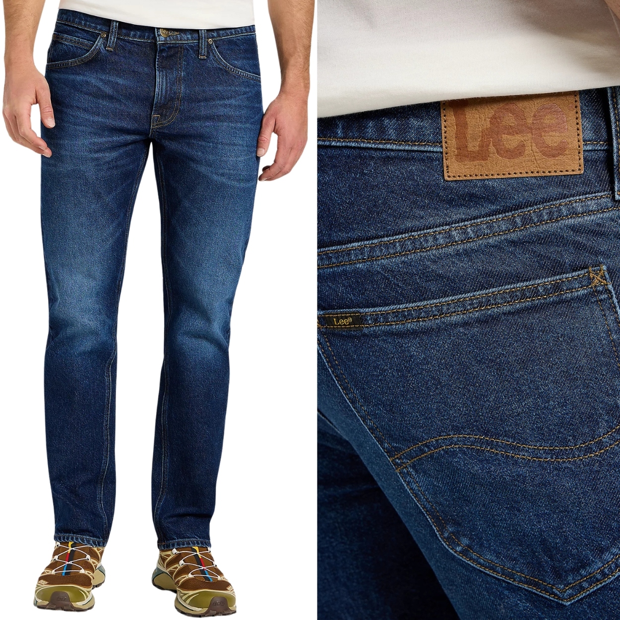 Lee Daren Anomaly Džins jednoduché pánské tmavě modré džínové kalhoty W30 L34