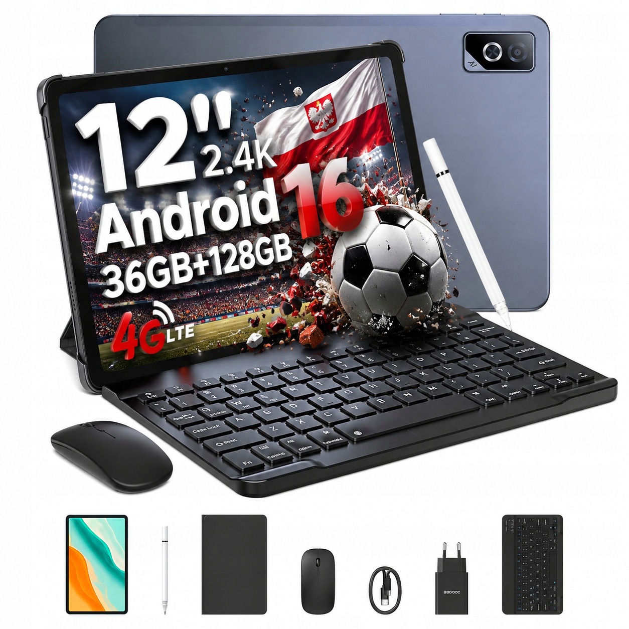 Tablet Android 16 Doogee TABG6PRO-V 12" 36+128GB 9000 mAh 2.4K/4G Lte/sada