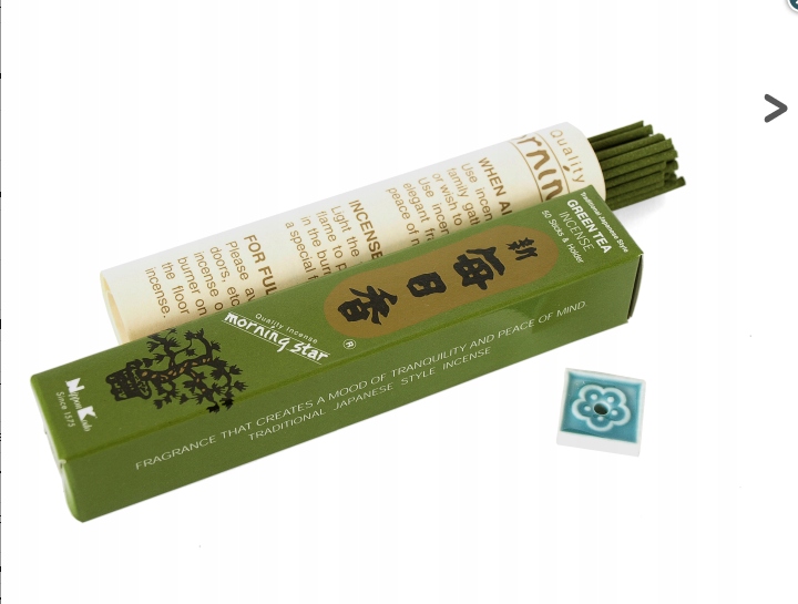 

Kadzidełka japońskie Morning Star Green Tea 50 szt
