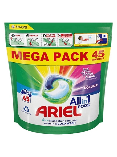 Levně Ariel Allin1 Pods Color Kapsle na praní barevných tkanin 45 Kusů