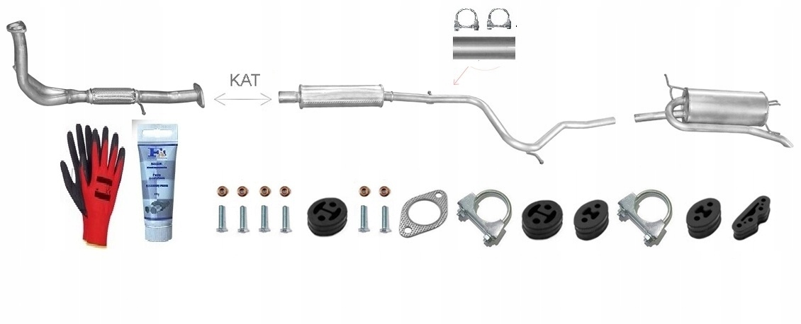 Fiat Palio 1.2 8V 75 Weekend 54 kW (1997-6/2001) Výfukový SYSTÉM+bonus