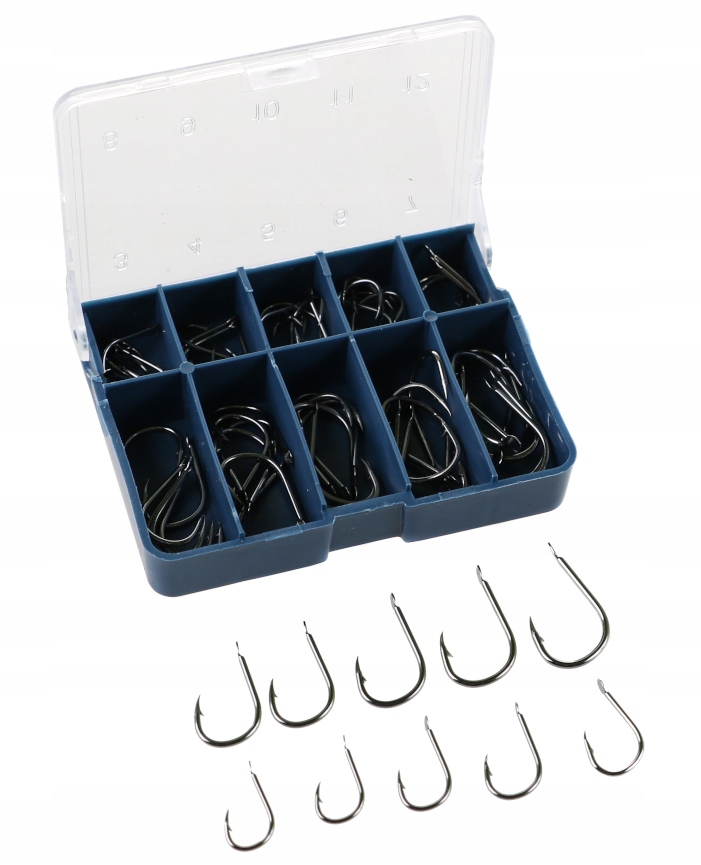 

Haczyki Zestaw Haczyków 70szt 10 rozmiarów Hc