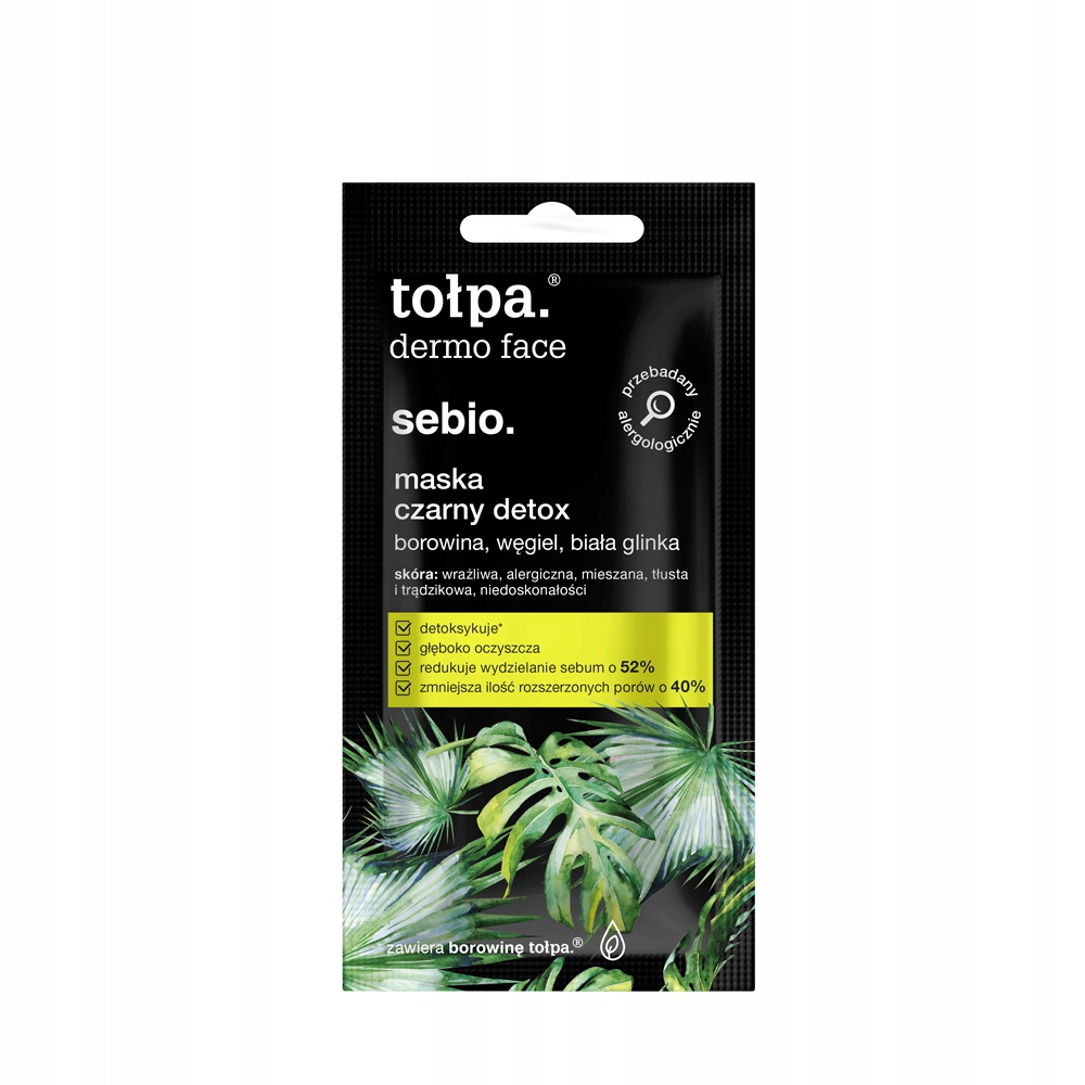 

Tołpa sebio maska czarny detox saszetka 8ml