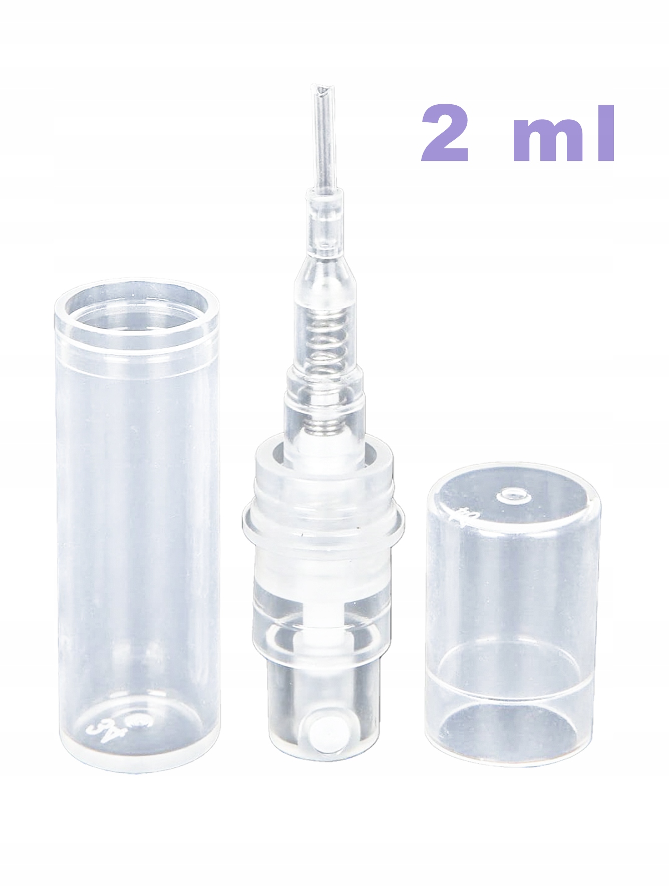 BUTELECZKA NA PERFUMY FIOLKA PLASTIKOWA ATOMIZER WCISKANY PODRÓŻNY 2 ML Marka SD