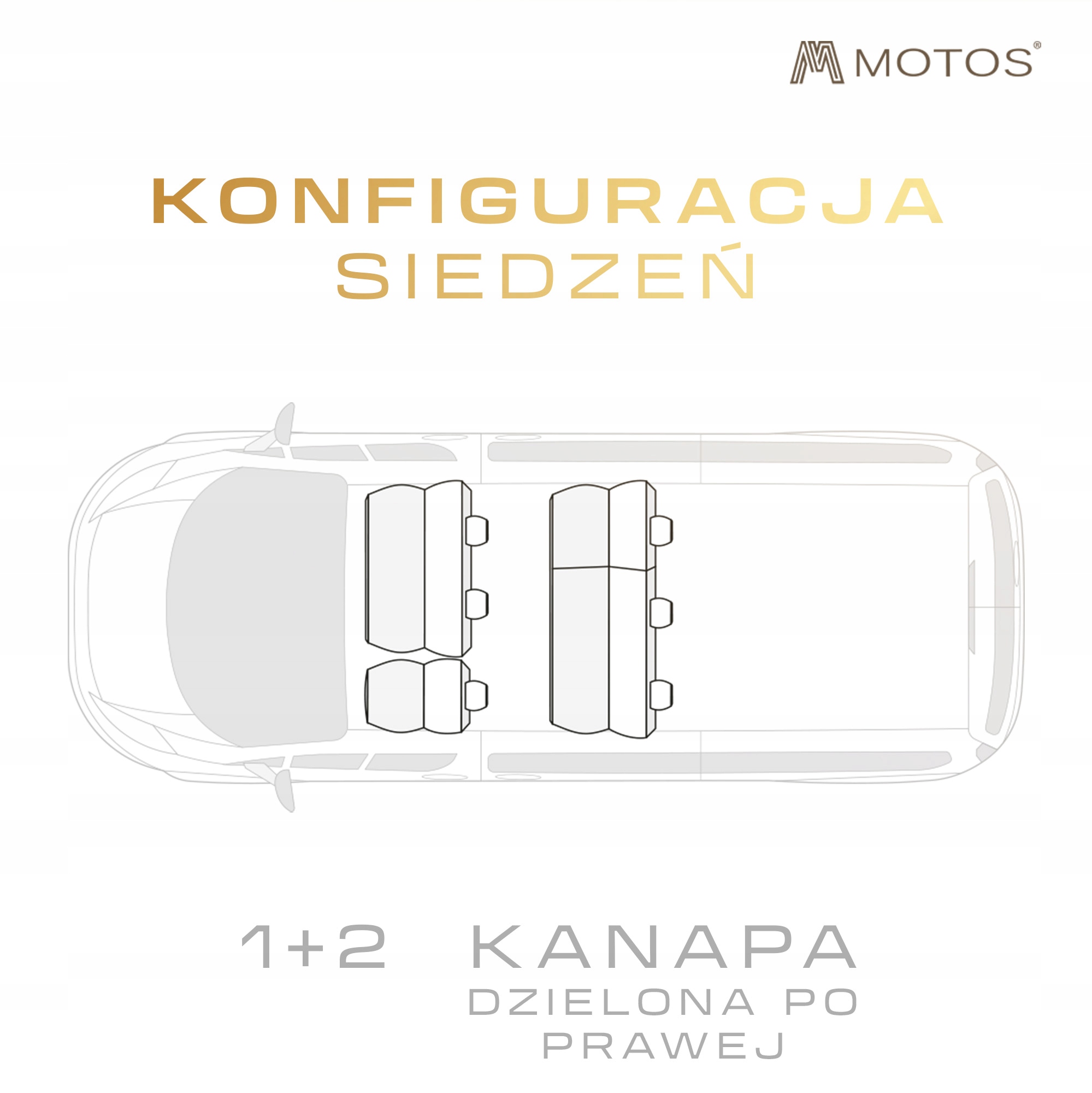 Pokrowce samochodowe Komplet Volkswagen Transporter T6 2015-2024 6 osobowy Rodzaj Dedykowane