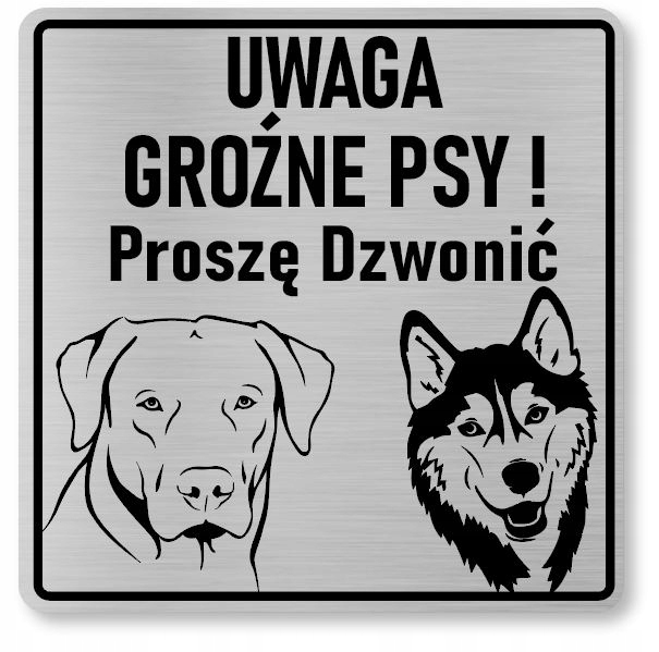 

Uwaga Pies Tabliczka informacyjna