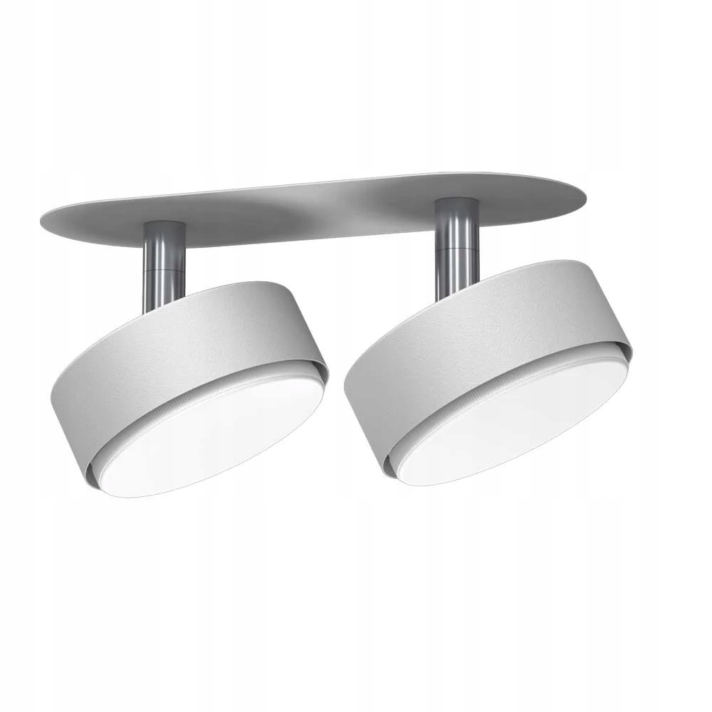 Lampa pod omítku, dvojitá, pohyblivá, bílá, kulaté reflektory Brosline