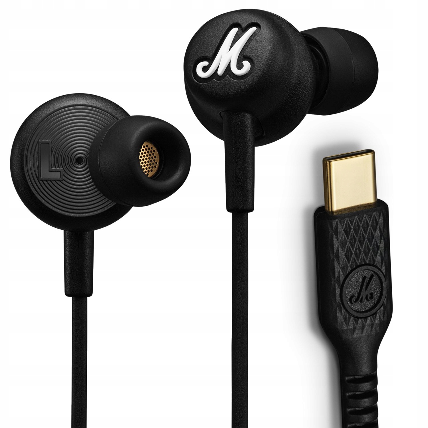 Marshall Słuchawki Przewodowe Mode Usb C Z Mikrofonem Do Telefonu Czarne