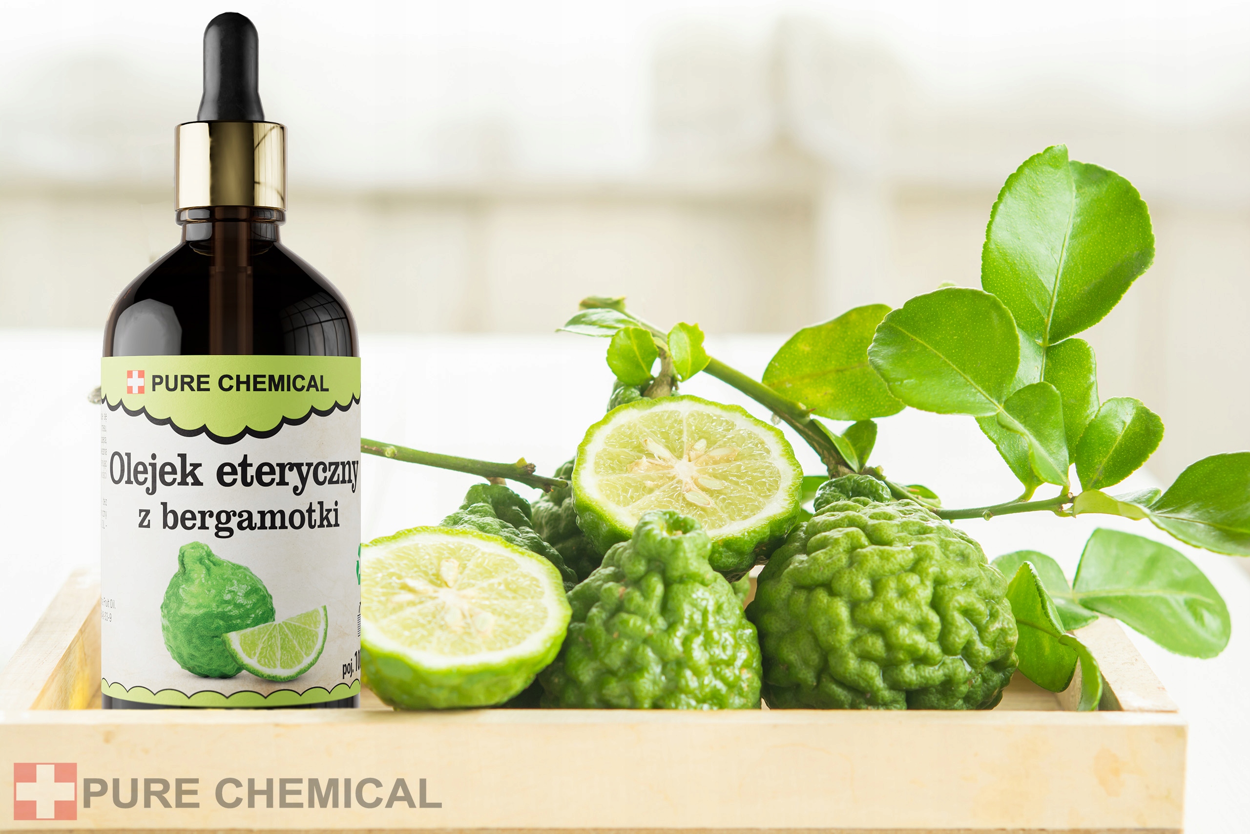 OLEJEK BERGAMOTKA OLEJEK ETERYCZNY Z BERGAMOTKI NATURALNY Z WŁOCH 1000ml 1l Opakowanie butelka