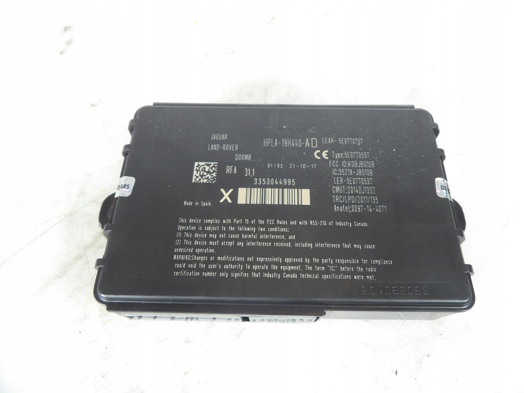 JAGUAR XF II modulo KONTROLNY ALARMU 3E08B0105