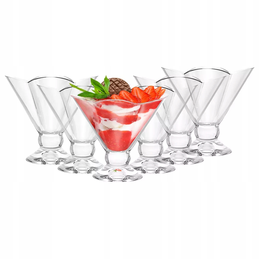 Pucharki do deserów lodów zestaw Altom Design Flamenco 180ml 6 sztuk