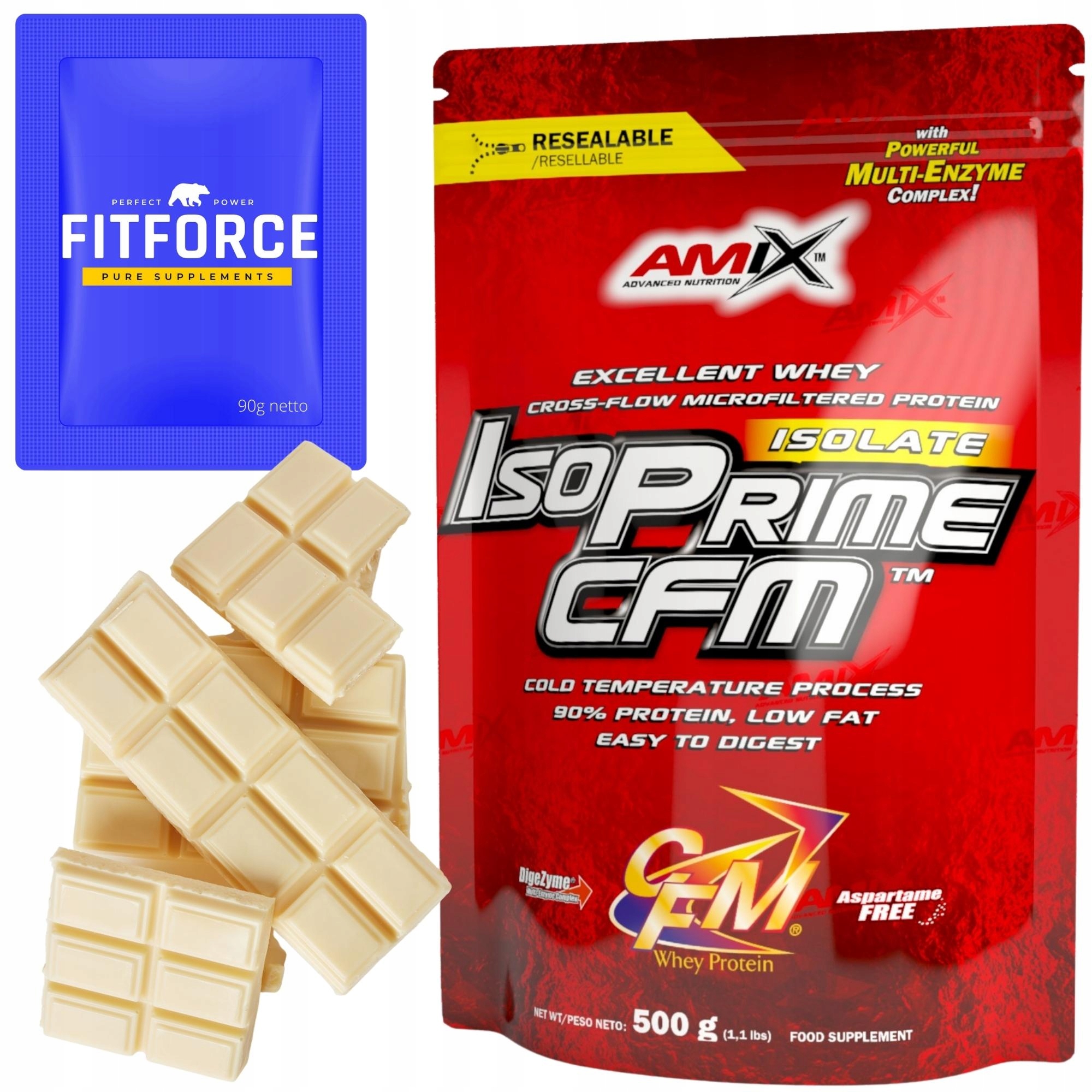 Proteiny na hubnutí Bílá Čokoláda Amix Cfm