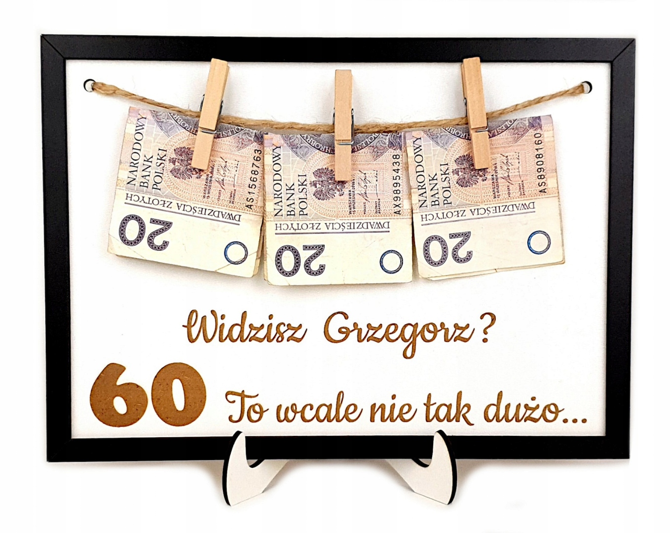 

Ramka na 30 40 50 60 70 Urodziny tabliczka