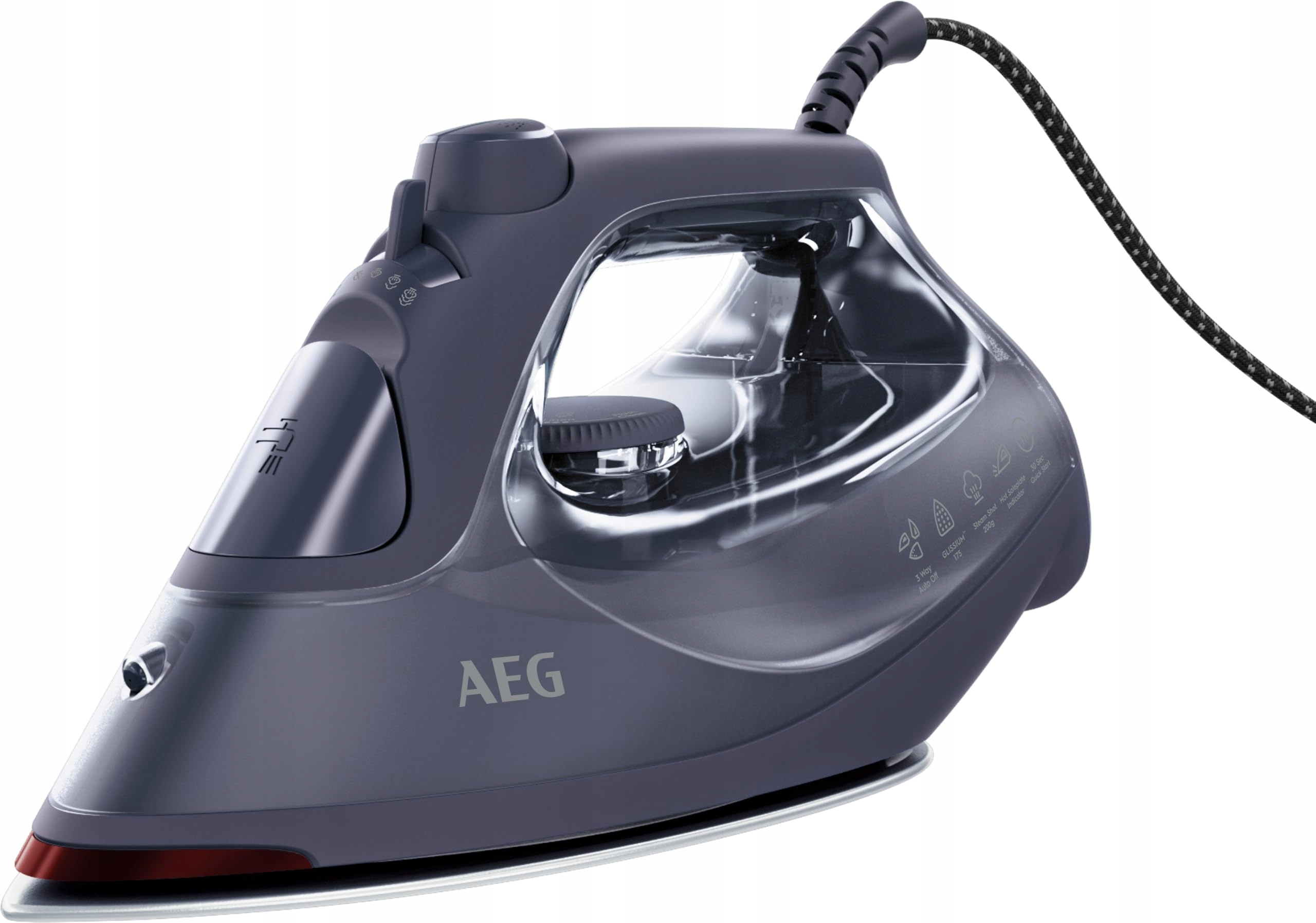 Aeg Žehlička 2500 W 200 g Parní ráz proti vodnímu kameni