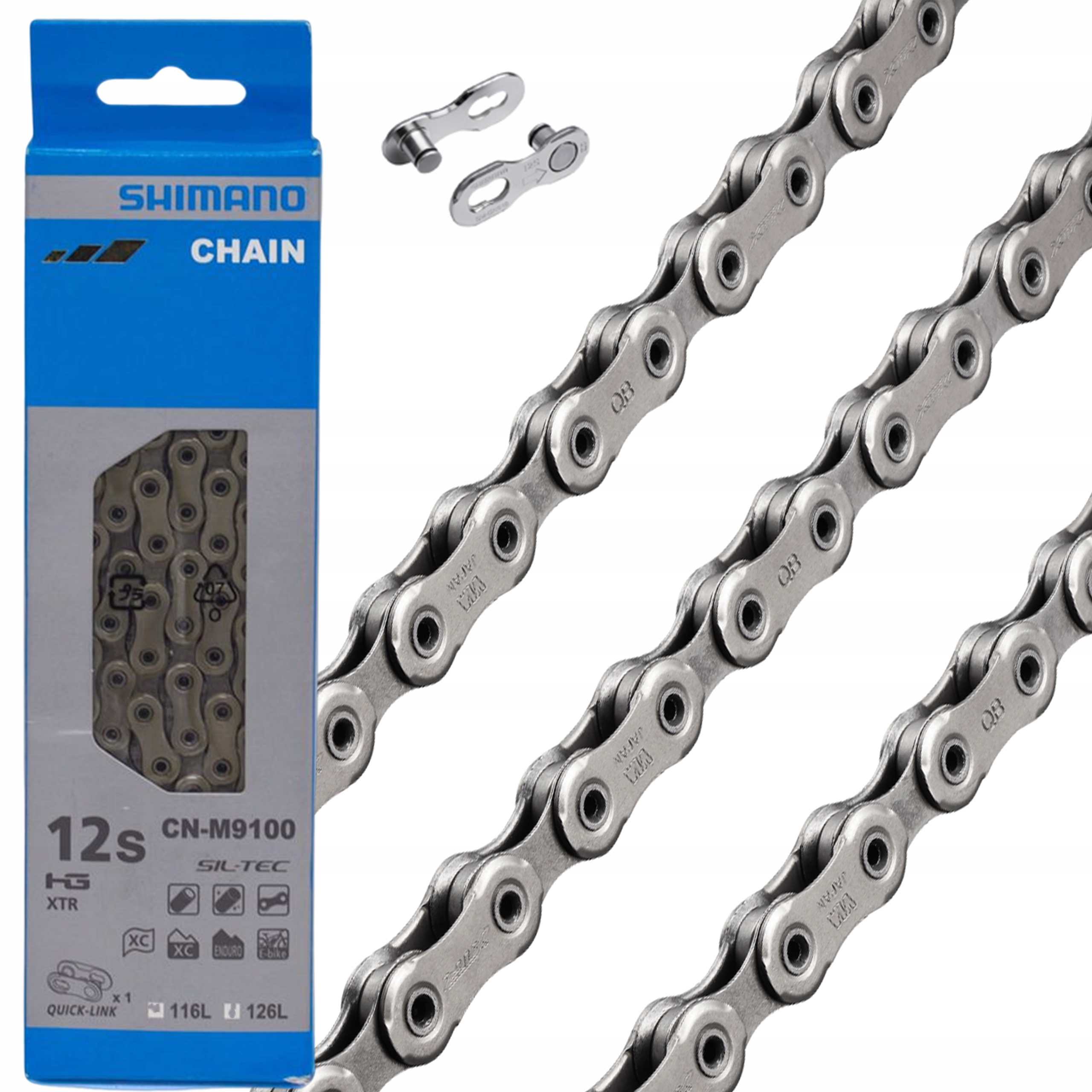 Łańcuch Shimano Xtr CN-M9100 12 rz. 126L Spinka Box