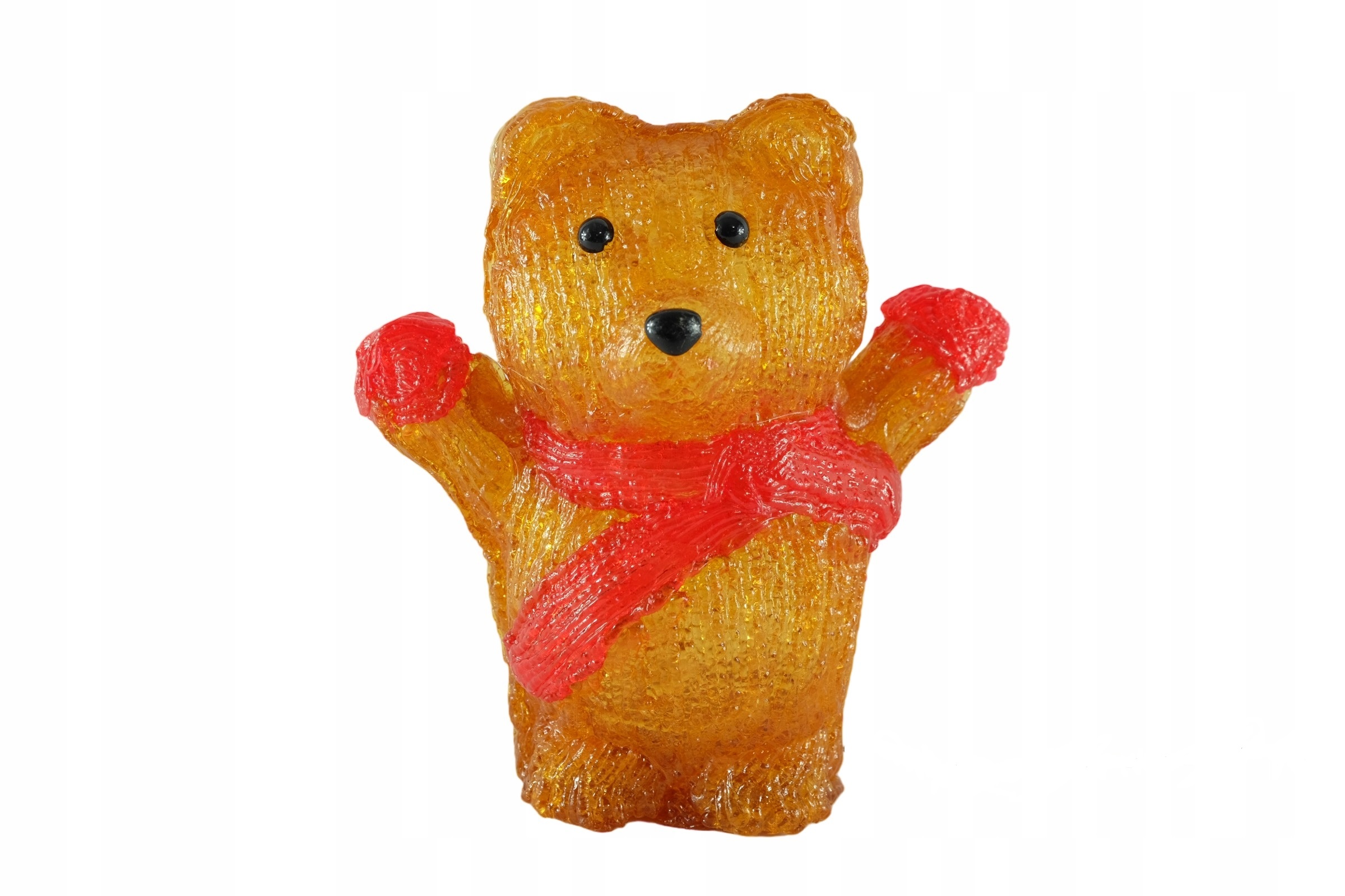 MIŚ FIGURKA AKRYLOWA LED / LAMPKA - Prezent święta