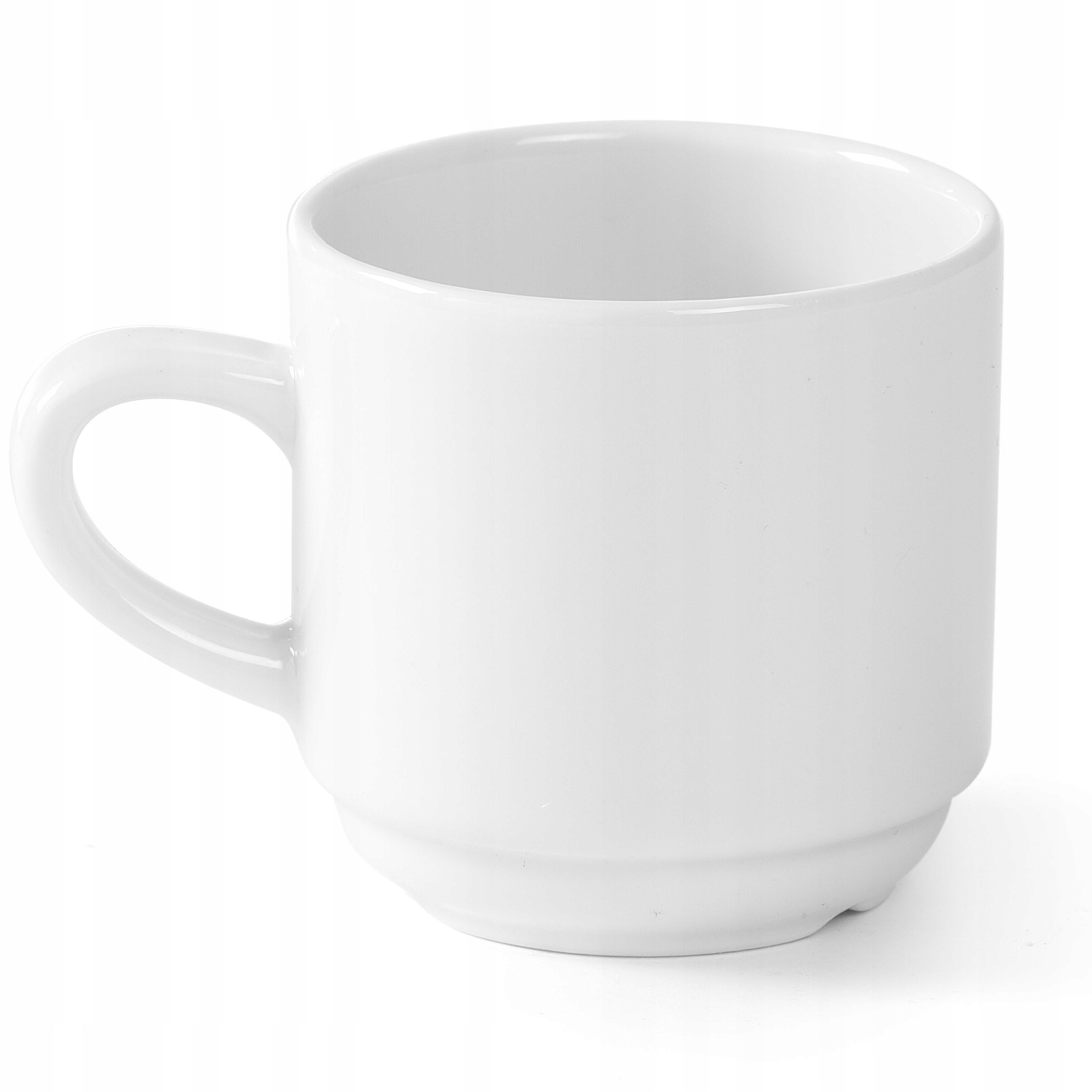 Hotelová šálka na kávu a čaj Optima biela porcelánová 230 ml sada 12