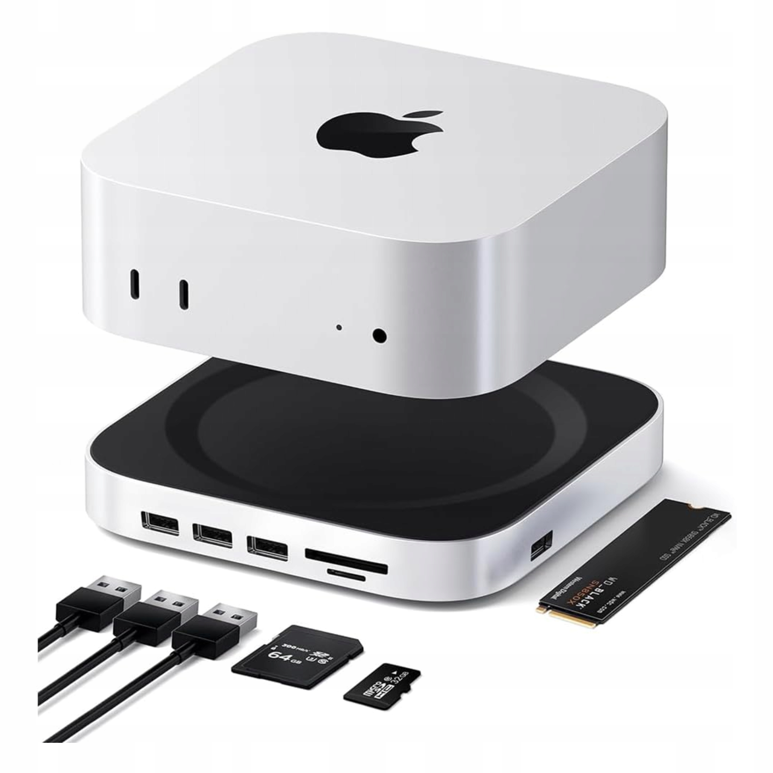 Dokovacia stanica Mac mini M4 s puzdrom NVMe M.2, 6x Usb-a 10Gbps, Usb-c,