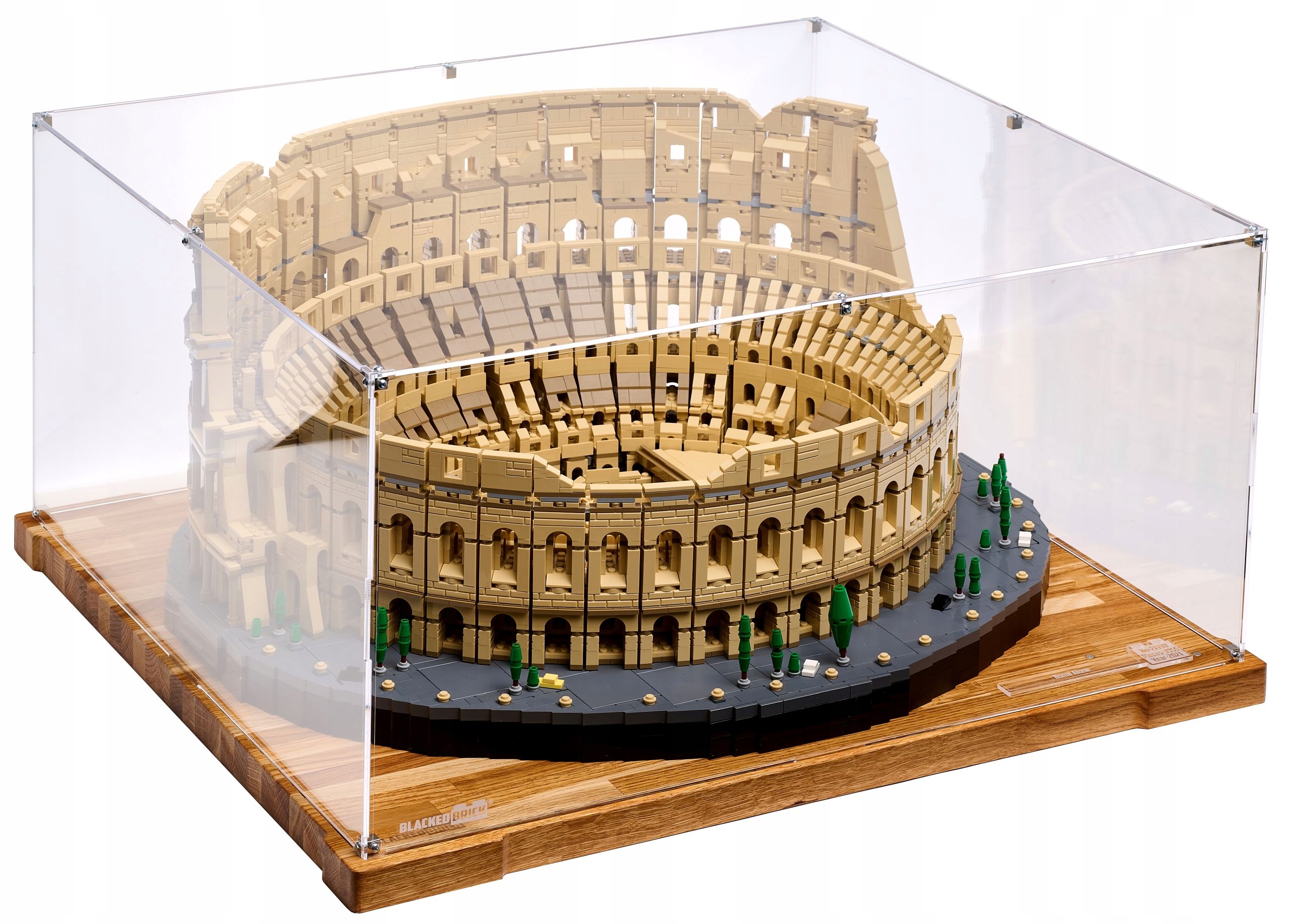Vitrína Wood Blacked Brick pre Lego 10276 Creator Expert Koloseum