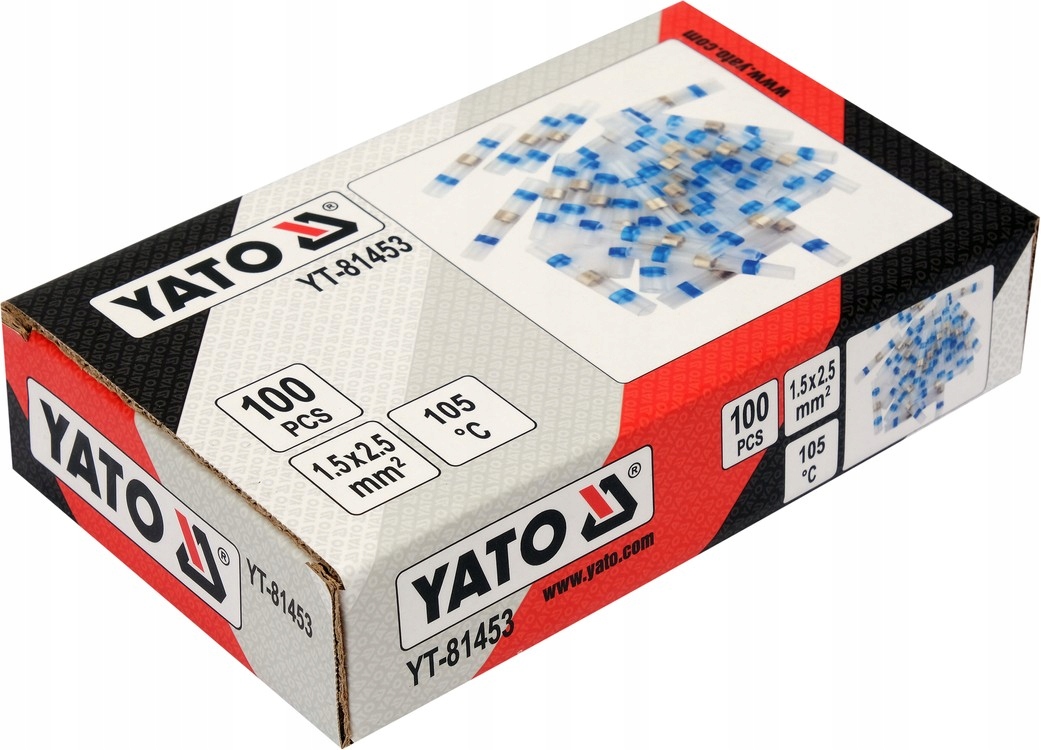 TERMO KOSZULKA Z CYNĄ PRZEWÓD 1,5-2,5MM2 100 SZT Marka Yato