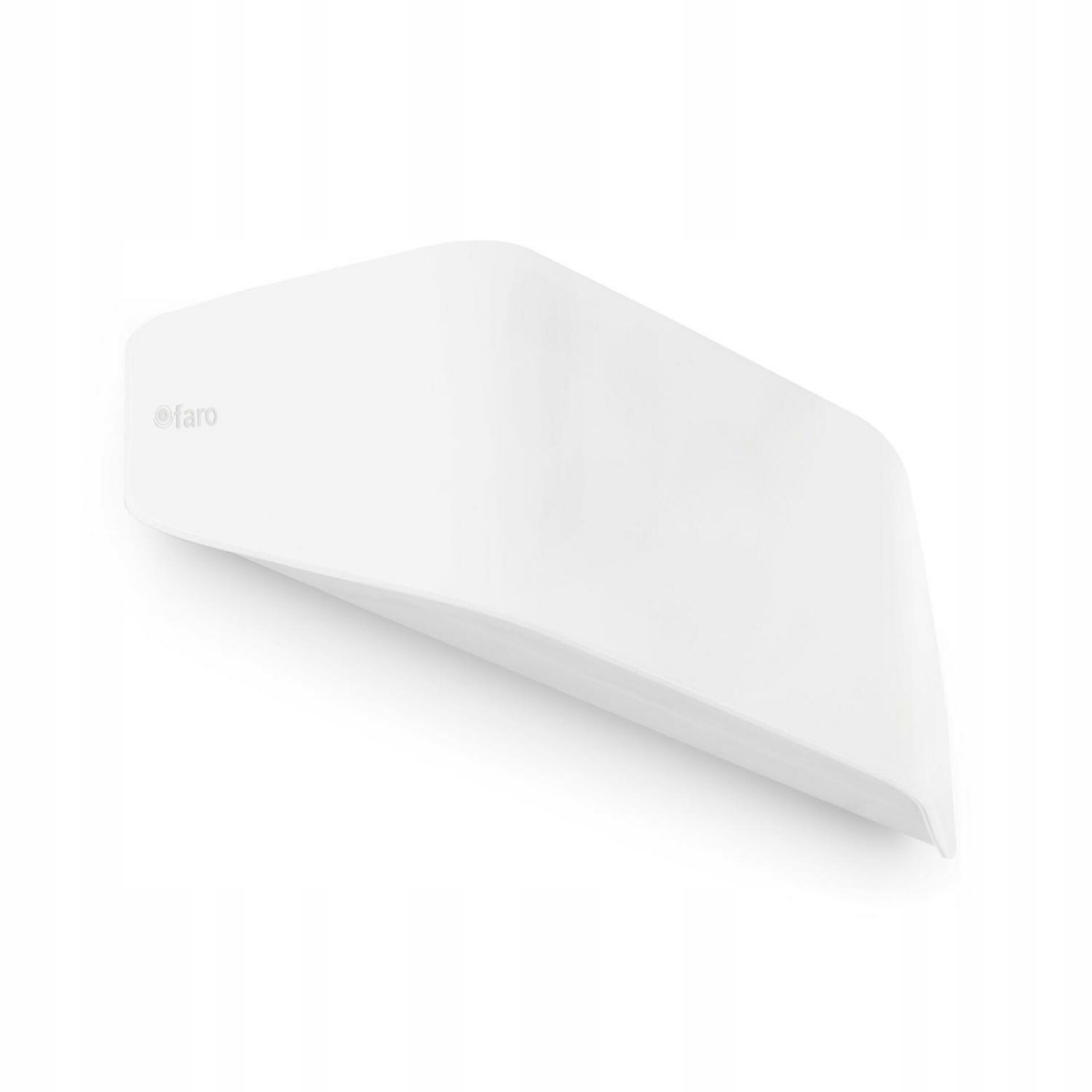 Nástěnná lampa Faro Future bílá, IP44, E27, pro venkovní i vnitřní použití